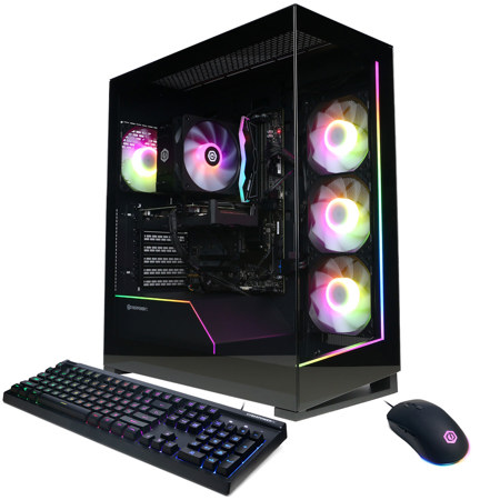 CyberPowerPC Gamer Master Gaming Desktop Computer, AMD Ryzen 7 9700X 3.8GHz, 16GB RAM, 1TB SSD, NVIDIA GeForce RTX 5060 8GB, Windows 11 Home, Black