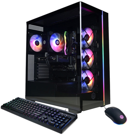 CyberPowerPC Gamer Master Gaming Desktop Computer, AMD Ryzen 7 8700F 4.1GHz, 16GB RAM, 2TB SSD, AMD Radeon RX 9060 XT 8GB, Windows 11 Home, Black