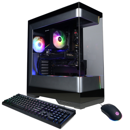 CyberPowerPC Gamer Master Gaming Desktop Computer, AMD Ryzen 5 5500 3.6GHz, 16GB RAM, 1TB SSD, AMD Radeon RX 6500 XT 4GB, Windows 11 Home, Black