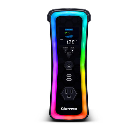 CyberPower GX150C2 13-Outlet 1500VA/1000W Surge Protector and Battery Backup UPS System with RGB Lighting