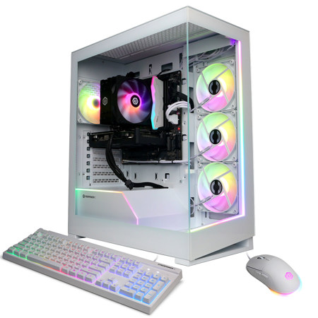 CyberPowerPC Gamer Xtreme Gaming Desktop Computer, Intel Core Ultra 5 225F 3.3GHz, 16GB RAM, 2TB SSD, NVIDIA GeForce RTX 5060 8GB, Windows 11 Home, White