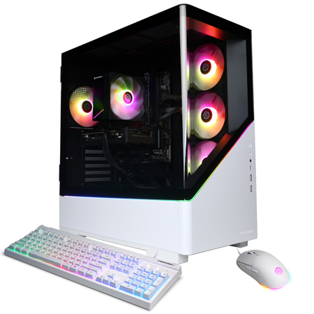 CyberPowerPC Gamer Xtreme Gaming Desktop Computer, Intel Core Ultra 5 225F 3.3GHz, 16GB RAM, 2TB SSD, NVIDIA GeForce RTX 5060 8GB, Windows 11 Home, White