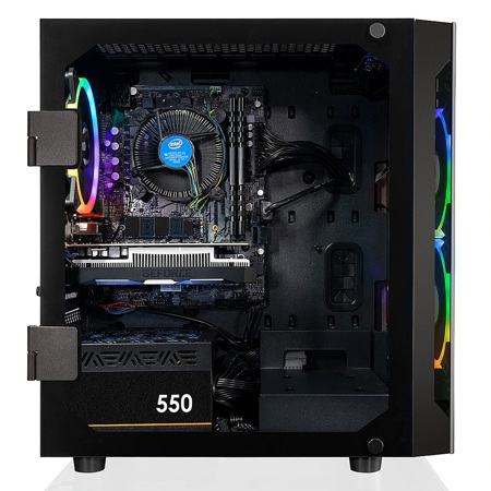CLX SET Gaming Desktop Computer, i5-10400F, 16GB, 1TB SSD, GTX 1650, W11H, Black