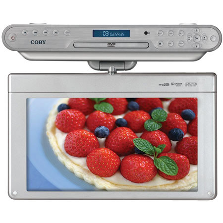 Coby 15.6 inch Under The Cabinet DVD/CD Player