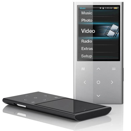Coby MP757-8G MP3 Video Player, 8GB, FM, Black