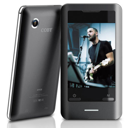 Coby MP828-4G MP3 Video Player, 4GB Memory, FM, Black