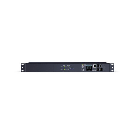 CyberPower PDU44001 10-Outlet 1U Rackmount Switched ATS Power Distribution Unit