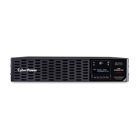 CyberPower PR2000RTXL2UTAA 2000VA/2000W Smart App Sinewave LCD Rack/Tower UPS System, TAA Compliant, Black