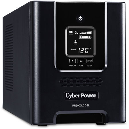 CyberPower PR3000LCDSL 3000 VA/2700W Smart App Sinewave Mini-Tower UPS