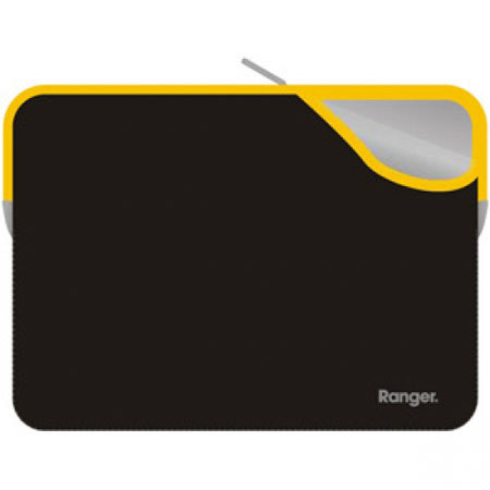 Cygnett Ranger Small Neoprene Reversible 13.3" Laptop Bag, Yellow/Black