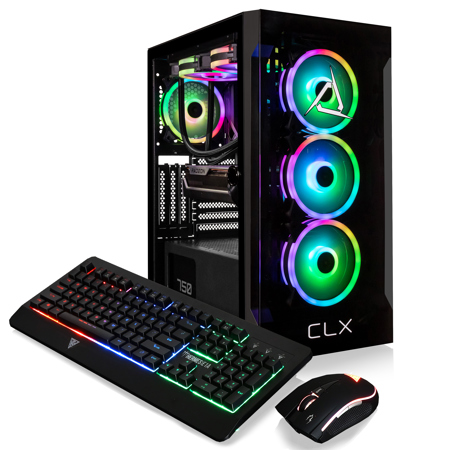 CLX SET Gaming Desktop, R7 5700X, 16GB RAM, 1TB SSD + 2TB HDD, RTX