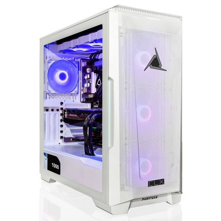 CLX SET VR Gaming Desktop, i7-13700KF, 64GB, 1TB SSD+6TB HDD,RTX 4090,W11H,White