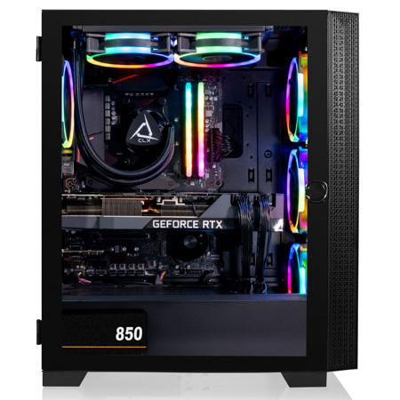 CLX SET VR Gaming Desktop, R9 7900X, 32GB,1TB SSD+4TB HDD,RTX 3090 Ti,W11H,Black