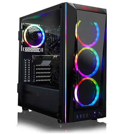 CLX VR-Ready Liquid-Cooled Gaming Desktop Computer, AMD Ryzen 7 5800X 3.8GHz, 32GB RAM, 500GB SSD + 4TB HDD, NVIDIA GeForce RTX 3060 12GB, Windows 10 Home, Black