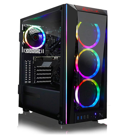 CLX VR-Ready Liquid-Cooled Gaming Desktop Computer, AMD Ryzen 9 5900X 3.7GHz, 32GB RAM, 500GB SSD + 4TB HDD, NVIDIA GeForce RTX 3060 12GB, Windows 10 Home, Black