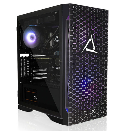 CLX SET Gaming Desktop, i7-12700KF, 32GB, 500GB SSD+4TB HDD, RTX 3080,W11H,Black