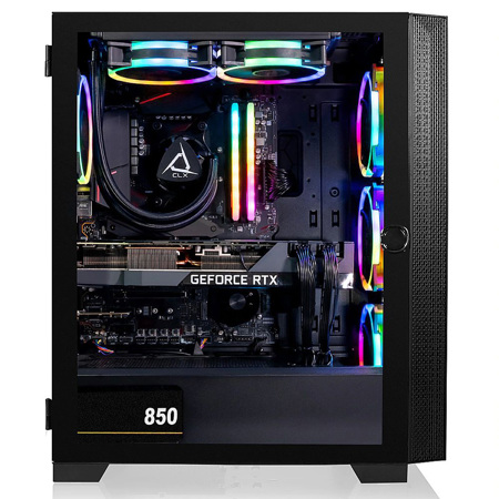 CLX SET Gaming Desktop, R9 5900X, 32GB, 500GB SSD+4TB HDD, RTX 3090, W11H, Black