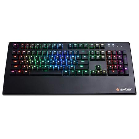 CyberPowerPC Syber K1 RGB Gaming Keyboard with Kontact Black (Linear) Switches