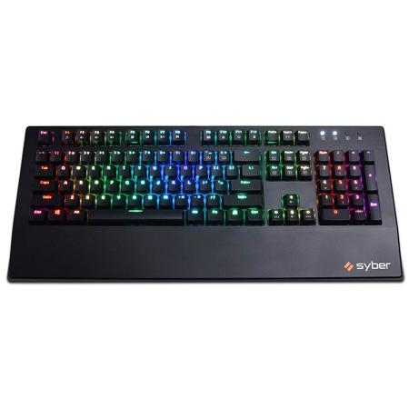 CyberPowerPC Syber K1 RGB Gaming Keyboard with Kontact Brown (Tactlile) Switches