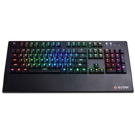 CyberPowerPC Syber K1 RGB Gaming Keyboard with Kontact Red (Linear) Switches