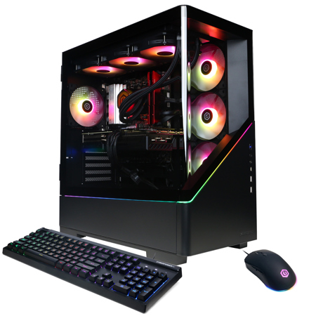 CyberPowerPC Gamer Supreme Liquid Cooled Gaming Desktop Computer, AMD Ryzen 7 9850X3D 4.7GHz, 32GB RAM, 2TB SSD, AMD Radeon RX 9070 XT 16GB, Windows 11 Home, Black
