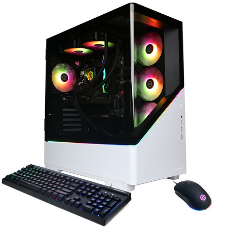 CyberPowerPC Gamer Supreme Liquid Cooled Gaming Desktop Computer, Intel Core Ultra 7 265F 2.4GHz, 16GB RAM, 2TB SSD, NVIDIA GeForce RTX 5060 8GB, Windows 11 Home, White