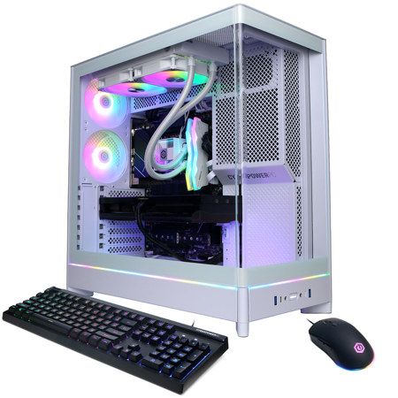 CyberPowerPC Gamer Supreme Liquid Cooled Gaming Desktop Computer, Intel Core i7-14700KF 3.4GHz, 32GB RAM, 2TB SSD, NVIDIA GeForce RTX 5070 Ti 16GB, Windows 11 Home, White