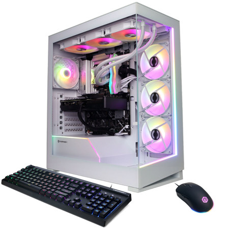 CyberPowerPC Gamer Supreme Liquid Cooled Gaming Desktop Computer, Intel Core Ultra 9 285K 3.7GHz, 32GB RAM, 1TB SSD, NVIDIA GeForce RTX 5070 12GB, Windows 11 Home, White