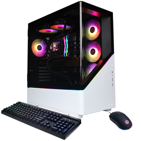 CyberPowerPC Gamer Supreme Liquid Cooled Gaming Desktop Computer, Intel Core i9-14900F 2.0GHz, 32GB RAM, 2TB SSD, NVIDIA GeForce RTX 5070 Ti 16GB, Windows 11 Home, White