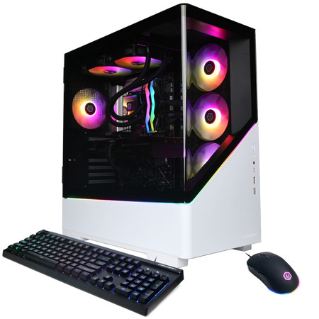 CyberPowerPC Gamer Supreme Liquid Cooled Gaming Desktop Computer, Intel Core Ultra 9 285 2.5GHz, 32GB RAM, 2TB SSD, NVIDIA GeForce RTX 5070 Ti 16GB, Windows 11 Home, White