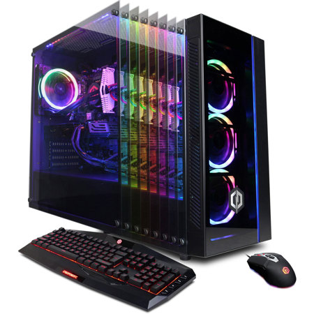 CyberPowerPC SLC10300CPG, i7-9700K, 16GB RAM, 2TB HDD + 240GB SSD, RX 590, W10