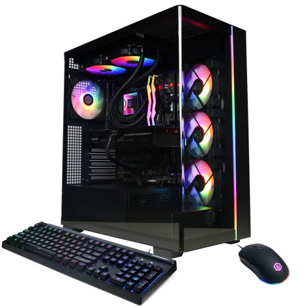CyberPowerPC Gamer Supreme Liquid Cooled Gaming Desktop Computer, AMD Ryzen 7 7800X3D 4.2GHz, 32GB RAM, 2TB SSD, NVIDIA GeForce RTX 5070 Ti 16GB, Windows 11 Home, Black