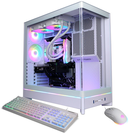 CyberPowerPC Gamer Supreme Liquid Cooled Gaming Desktop Computer, Intel Core Ultra 7 265KF 3.9GHz, 32GB RAM, 2TB SSD, NVIDIA GeForce RTX 5060 Ti 16GB, Windows 11 Home, White