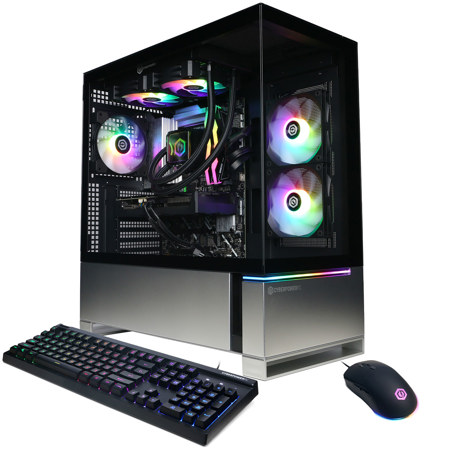 CyberPowerPC Gamer Supreme Liquid Cooled Gaming Desktop Computer, Intel Core Ultra 7 265KF 3.9GHz, 32GB RAM, 2TB SSD, AMD Radeon RX 9060 XT 16GB, Windows 11 Home, Black