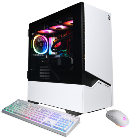 CyberPowerPC Gamer Supreme Liquid Cooled Gaming Desktop Computer, AMD Ryzen 7 9800X3D 4.7GHz, 32GB RAM, 1TB SSD, NVIDIA GeForce RTX 5070 12GB, Windows 11 Home, White