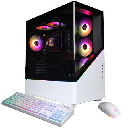 CyberPowerPC Gamer Supreme Liquid Cooled Gaming Desktop Computer, Intel Core Ultra 9 285 2.5GHz, 32GB RAM, 2TB SSD, NVIDIA GeForce RTX 5070 12GB, Windows 11 Home, White