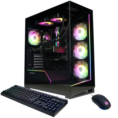 CyberPowerPC Gamer Supreme Liquid Cooled Gaming Desktop Computer, Intel Core i7-14700F 2.1GHz, 32GB RAM, 2TB SSD, NVIDIA GeForce RTX 5070 12GB, Windows 11 Home, Black