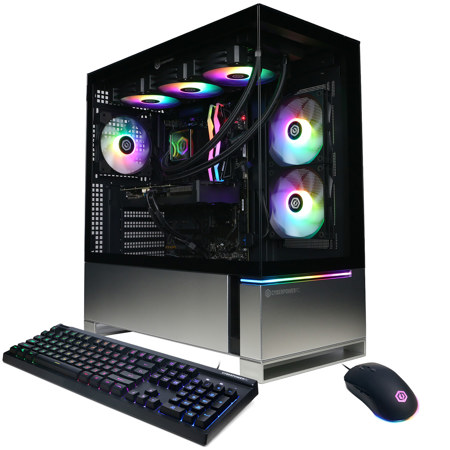 CyberPowerPC Gamer Supreme Liquid Cooled Gaming Desktop Computer, AMD Ryzen 9 9950X3D 4.3GHz, 64GB RAM, 4TB SSD, AMD Radeon RX 9070 XT 16GB, Windows 11 Home, Black