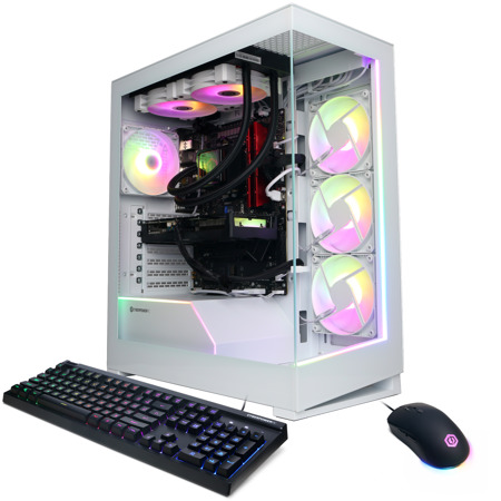 CyberPowerPC Gamer Supreme Gaming, R7 9700X, 32GB,2TB SSD,RTX 4060 Ti,W11H,White