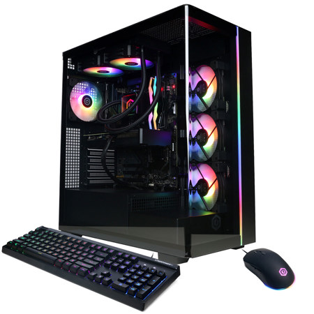 CyberPowerPC Gamer Supreme Liquid Cooled Gaming Desktop Computer, AMD Ryzen 7 9700X 3.8GHz, 32GB RAM, 2TB SSD, NVIDIA GeForce RTX 5070 12GB, Windows 11 Home, Black