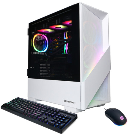CyberPowerPC Gamer Supreme Liquid Cooled Gaming Desktop Computer, AMD Ryzen 9 9900X 4.4GHz, 32GB RAM, 2TB SSD, NVIDIA GeForce RTX 5070 Ti 16GB, Windows 11 Home, White