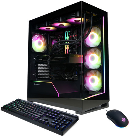 CyberPowerPC Gamer Supreme Liquid Cooled Gaming Desktop Computer, AMD Ryzen 9 9950X 4.3GHz, 64GB RAM, 4TB SSD, NVIDIA GeForce RTX 5070 Ti 16GB, Windows 11 Home, Black