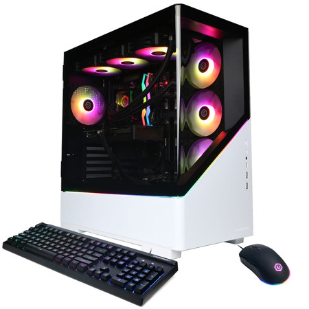 CyberPowerPC Gamer Supreme Liquid Cooled Gaming Desktop Computer, AMD Ryzen 9 9900X3D 4.4GHz, 32GB RAM, 2TB SSD, NVIDIA GeForce RTX 5080 16GB, Windows 11 Home, White