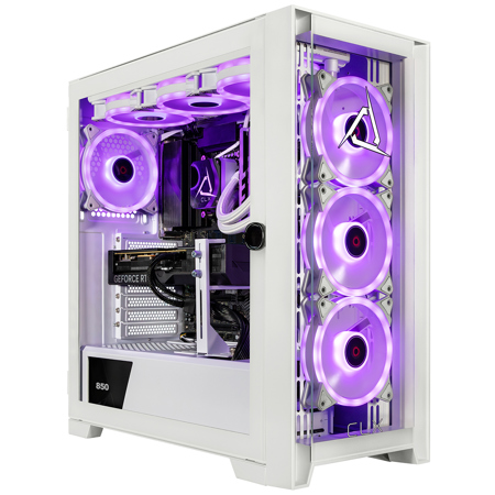 CLX SET VR-Ready Liquid Cooled Gaming Desktop Computer, Intel Core i7-14700KF 3.4GHz, 32GB RAM, 2TB SSD + 6TB HDD, NVIDIA GeForce RTX 4070 Ti 12GB, Windows 11 Home, White