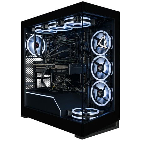 CLX Horus Creator Mid-Tower AI Workstation, AMD Ryzen Threadripper 9960X 4.2GHz, 256GB RAM, 4TB SSD, NVIDIA GeForce RTX 5080 16GB, Windows 11 Pro, Black