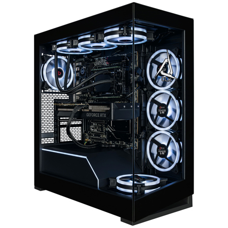 CLX Horus Creator Mid-Tower AI Workstation, AMD Ryzen Threadripper 7960X 4.2GHz, 32GB RAM, 1TB SSD + 4TB HDD, NVIDIA GeForce RTX 5080 16GB, Windows 11 Home, Black
