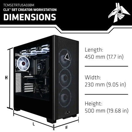 CLX SET Creator Mid-Tower AI R9 9950X3D2, 192GB RAM, 4TB SSD, RTX