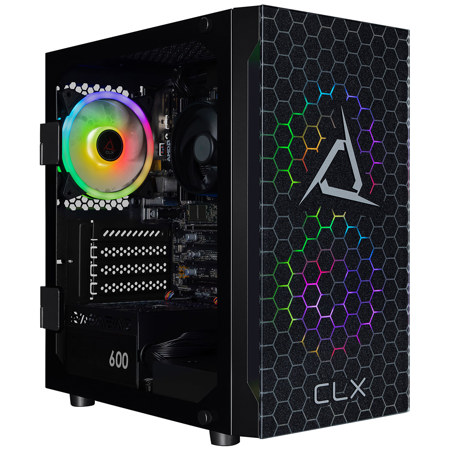 CLX SET Gaming Desktop Computer, AMD Ryzen 5 8600G 4.3GHz, 16GB RAM, 512GB SSD, Windows 11 Home, Black