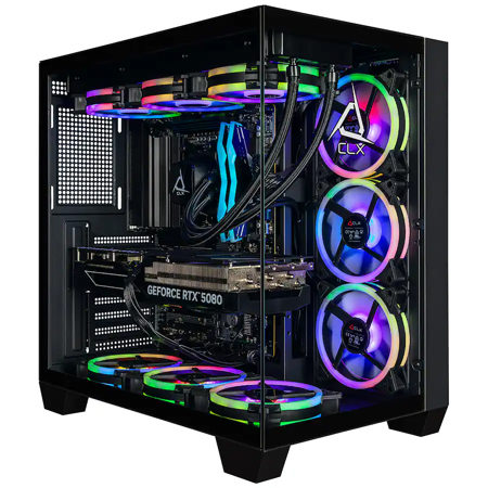 CLX SET Gaming Desktop, R7 9800X3D, 32GB RAM, 2TB SSD, RTX 5080
