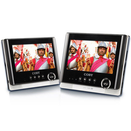 Coby 7in Dual Screen Tablt Portble DVD,CD and MP3 Plyer